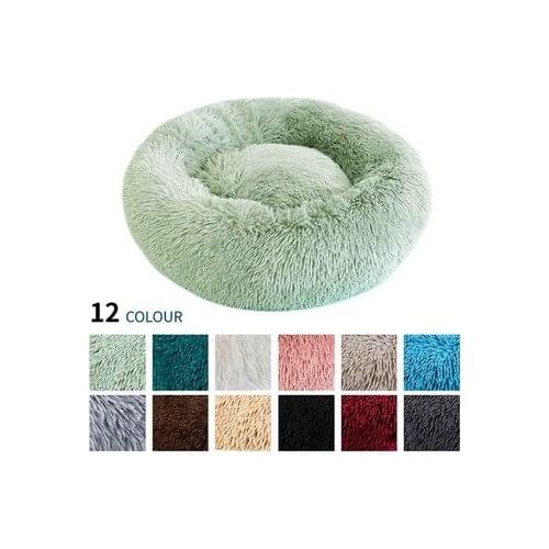 Plush Cat Bed House Soft Long Plush Best Pet Dog Bed For Dogs Products Nest Winter Warm Sleeping Cat Pet Bed Mat Cat House
