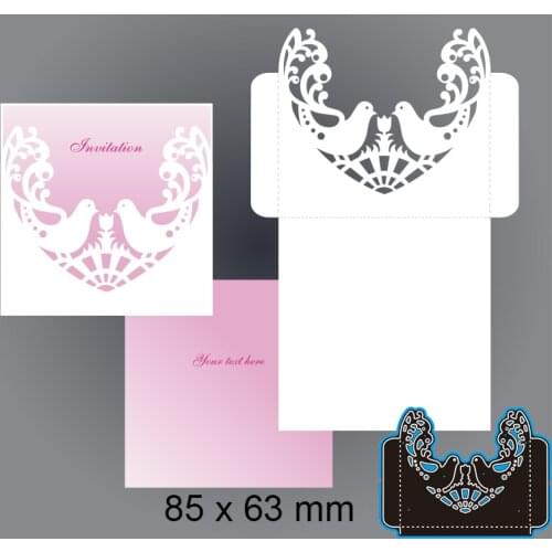 Cutting Dies Square Bird New Metal Stencils DIY Scrap Booking Paper Cards Making Decoration 85*63mm