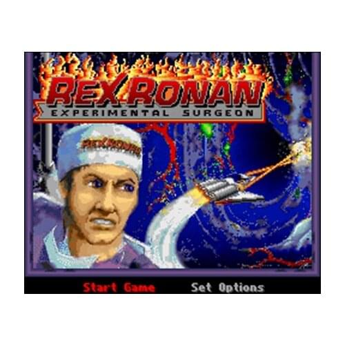 Rex Ronan - Experimental Surgeon USA Version 16 bit Big Gray Game Card For NTSC Game Player