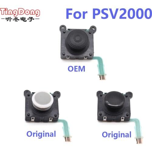 TingDong 10pcs 3D Analog Thumb stick replacement for PSV2000 PSV 2000 Left Right 3D Joystick repair for PS Vita 2000 Slim