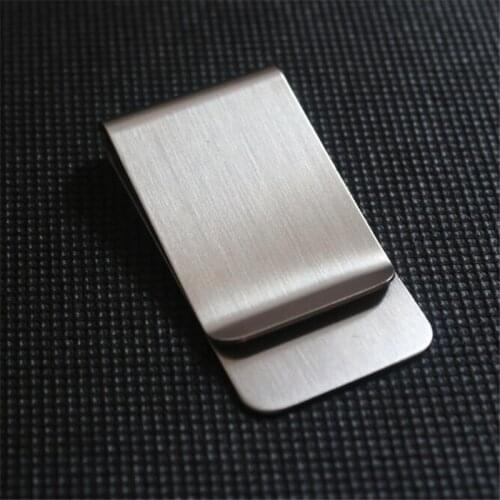 Stainless Steel Slim Pocket Men Design Money Clip Wallet Cash ID Credit Card Business Dollar Holder Metal Bill Clamp