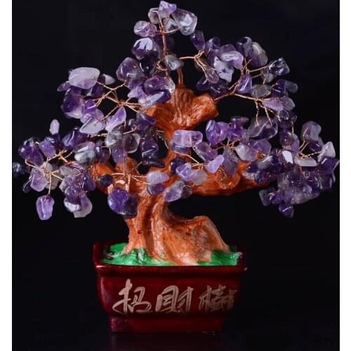 The 16cm natural magic amethyst house ornaments are shipped free of charge