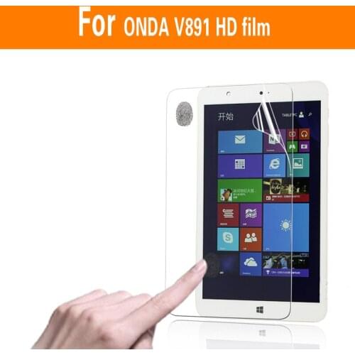 High clear Glossy protective film For Onda V891 8.0" tablet pc Anti-Scratches HD LCD Screen Protector Film + clean tool