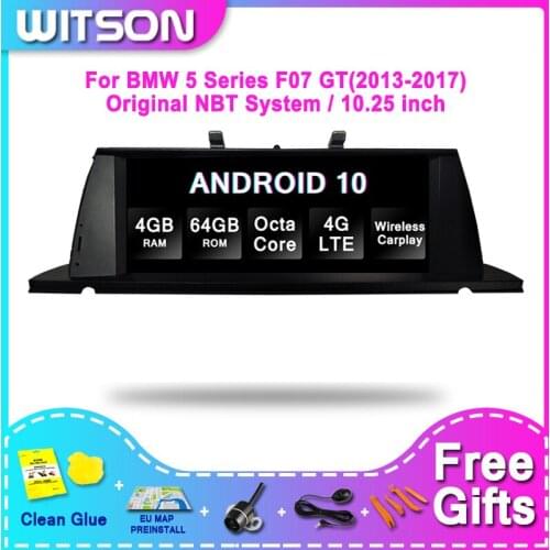 WITSON BMW BIG SCREEN Android 10.0 For BMW 5 Series F07 GT(2013-2017) NBT 4G RAM 64GB ROM CAR RADIO