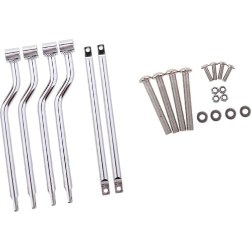 1 Pair Motorcycle Bag Bracket Side Box Hanging Black Saddle Bag Support Bars Mount Bracket For Honda Suzuki/Yamaha/Kawasaki