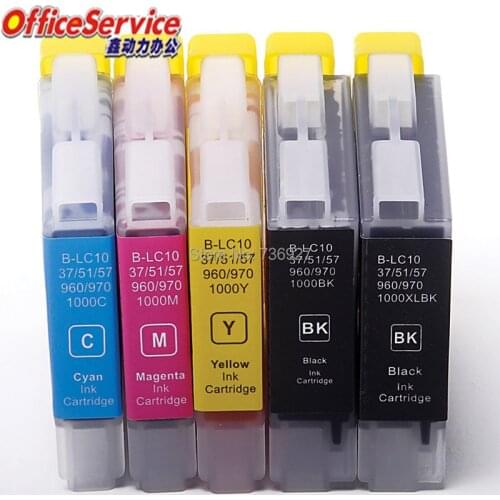 10X Compatible Ink Cartridge LC10 LC37 LC51 LC57 LC960 LC970 LC1000 For Brother DCP-150C DCP-350C MFC-680CN MFC-880CDN printer