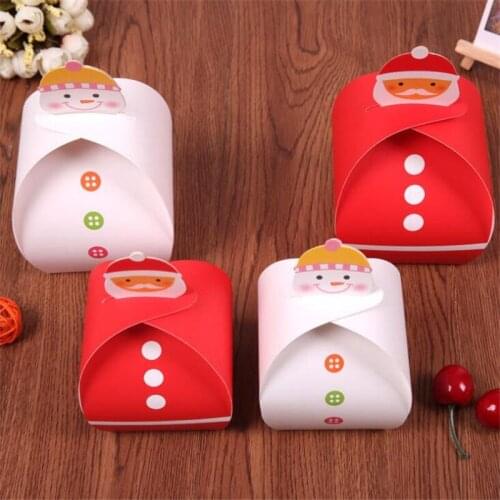 30Pcs/Lot Box For Jewelry Paper Boxes For Packaging Santa Claus Christmas Decorations For Home Wedding Party Birthday Box Gifts