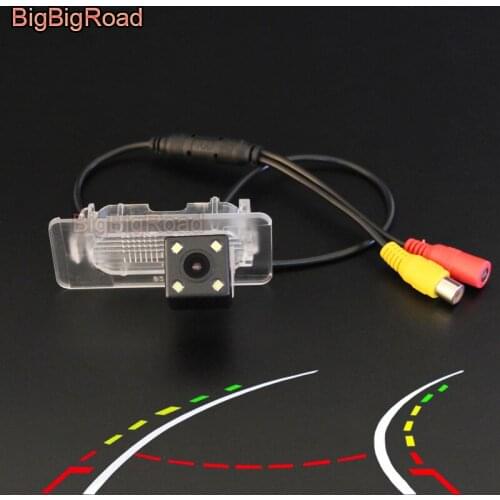 BigBigRoad Car Intelligent Dynamic Track Rear View Parking Camera For Toyota Corolla E170 2014 2015 2016 2017 (Russian Version)