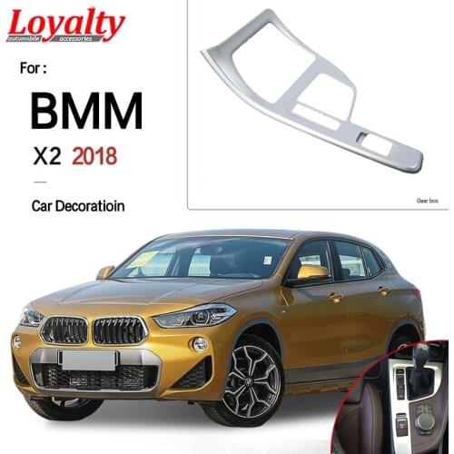 Loyalty for BMW X2 2018 Center Console Gear Shift Decoration Protection Panel Cover Trim ABS Car Styling Auto Accessories