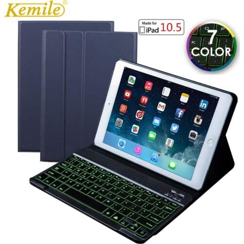 Back-lit Keyboard Case for iPad Air 3 10.5 2019 Pro 10.5 Ultra thin Leather Case Stand Auto Sleep Cover for iPad Air 3 10.5 Case