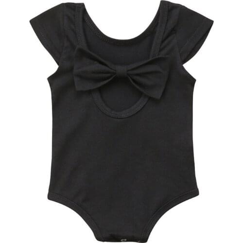 Infant Baby Girl Kid Newborn Solid Bow Romper Jumpsuit Sunsuit Outfits Onesies baby clothing meisjes kleding toddler clothes