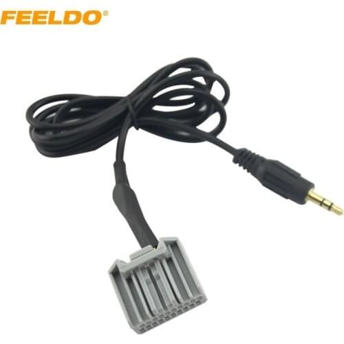 FEELDO 10Pcs For Honda CRV Civic Crider 3.5mm AUX Harness Connector Stereo Audio Cable Wire Line For IPOD/MP3 #MX1689