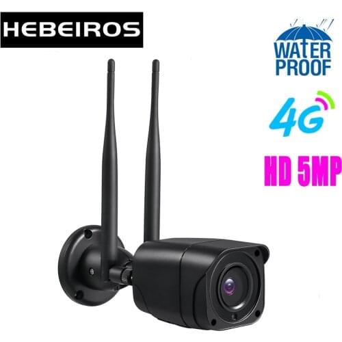Hebeiros GSM 4G SIM Card HD 1080P Bullet IP Wifi Camera Wireless Waterproof Outdoor CCTV Camera Two Way Talk Network Camera