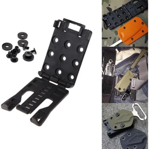 K Kydex sheath Back Clamp Waist Clip Kit Outdoor Tool FlashlightHunt Camp Hike spike Fish bushcraft Attach Belt scabbard Knife