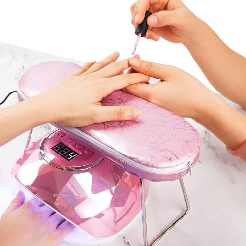 Leather Hand Pillow For Nail Art Manicure Hand Rest Nail Pillow Cushion Waterproof Wrist Support Hand Holder Pad For Nail Lamp