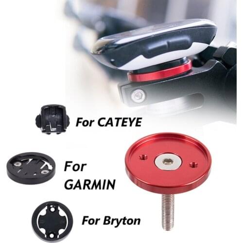 MTB Road Bike Bicycle Computer Holder Stem Top Cap Cycling Stopwatch GPS Speedometer Mount Bracket For GARMIN Bryton CATEYE