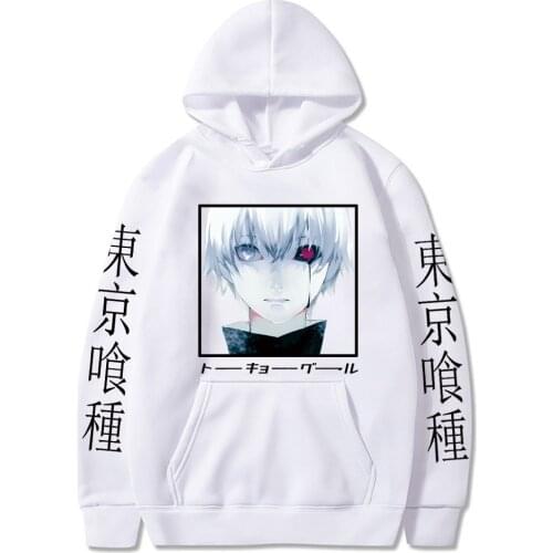 2021 Hot Japanese Anime Tokyo Ghoul Hoodie Sweatshirt Men Women Unisex Pullovers Streetwear Dropshipping Casual Regular Hoody