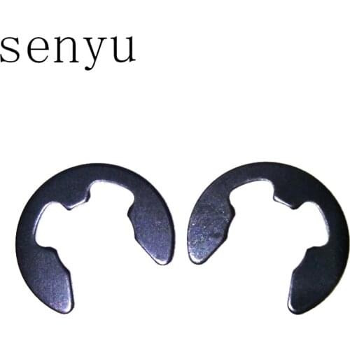 LUCHANG 200pcs M2 M2.5 M3 M3.5 M4 M5 M6 Sack Retainer E E-Clip Split Washer Circlip Buckle Carbon steel Snap Retaining Washers