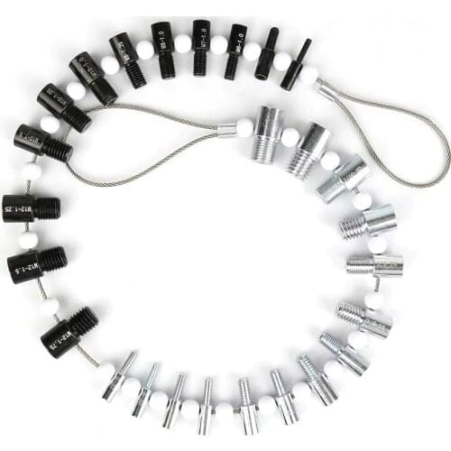 Imperial Metric Bolt Nut Screw Thread Checking Checker 26 Male/Female Size Gauge Measuring Thread Checking Inspection