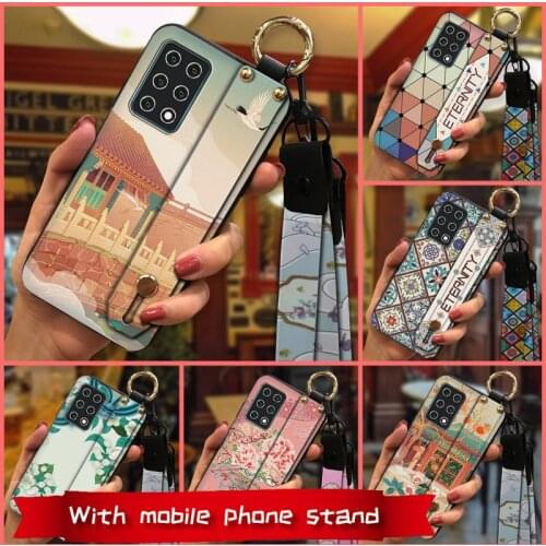 Fashion Design Chinese Style Phone Case For Cubot X30 New Wrist Strap Durable Silicone Soft