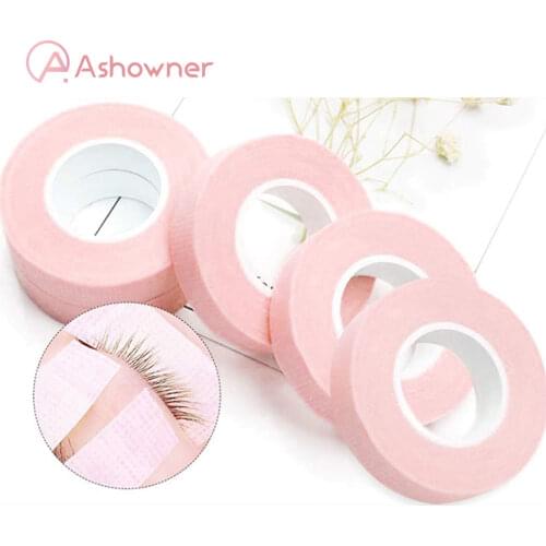 Free shipp 4 Rolls Non-Woven False Eyelashes Extension Tape Professional Anti-allergy Breathable Fabric Eye Lashes Grafting Tool