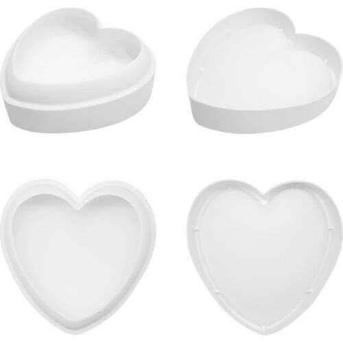 New Mousse Dessert Silicone Cake Mold Single Heart Shape Mould Kitchen Food Grade Non-stick DIY Homemade Baking Tools