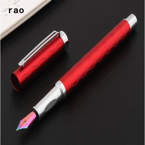 New Listing fashion Luxury quality 3703 Red Business office Colors Nib Fountain Pen student School Stationery Supplies ink pens