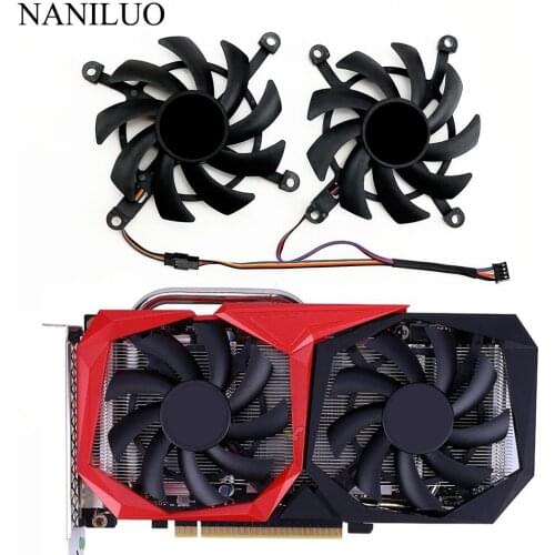 2PCS/lot 4Pin GeForce GTX 1660Ti 1650 1660 SUPER for COLORFUL RTX 2060 2060SUPER Replace Graphics Card Cooling Fan