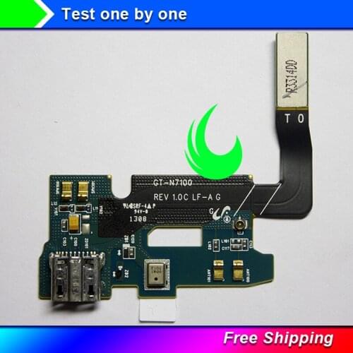 Original For Samsung Galaxy Note 2 II N7100 N7105 E250L E250S T889 i317 i605 USB Charging Port Dock Connector Flex Cable