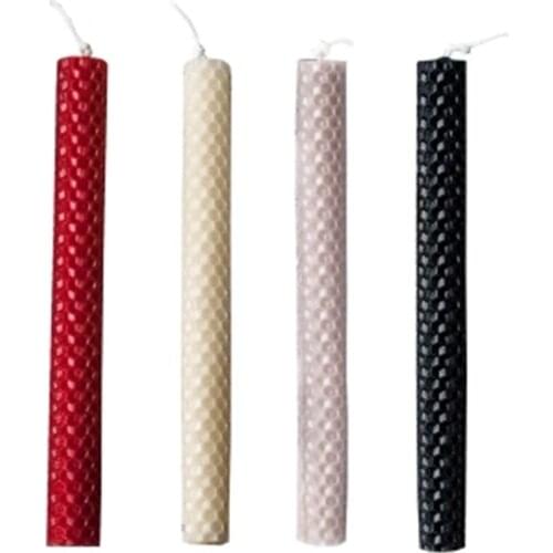 Beeswax Candles Wedding Decoration Pillar Christmas Candle Birthday Cake Party Mariage D Coration Gift Home Decoration Art 60A29