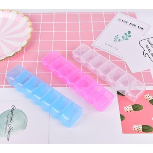 Portable 7 Days Weekly Pill Organizer Tablet Pill Storage Box Plastic Medicine Box Splitters Health Care Tool
