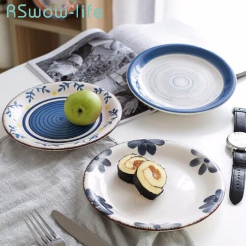 Hand-painted Tableware Ceramic Plate Restaurant Hotel Salad Plate Serving Dish Soup Bowl Noodle Bowl Bone China Tableware