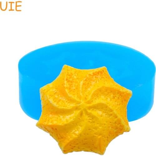 QYL045U 20.8mm Whipped Cookie Flexible Silicone Mold - for Dessert Cake Decorating, Fondant, DIY Biscuit Baking, Resin, Candy