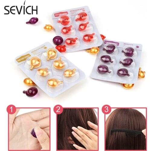 Sevich Hair Vitamin Keratin Oil Capsule Complex Smooth Moroccan Treatment Oil for Repair Damaged Hair Serum Nourishing Scalp