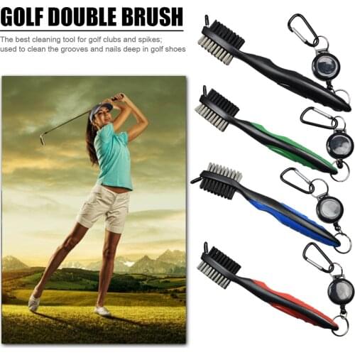 Golf Club Brush Dual Sided Cleaning Golf Stick Putter Groove Cleaner Accessories for Easy Safety Exercise Accessory
