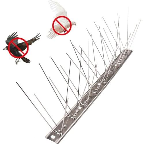 Stainless Steel Anti Climb Bird Spikes for Pigeons Small Birds Cats, Anti Climb Wall Fence Bird Arrow Repellers Spikes Cover