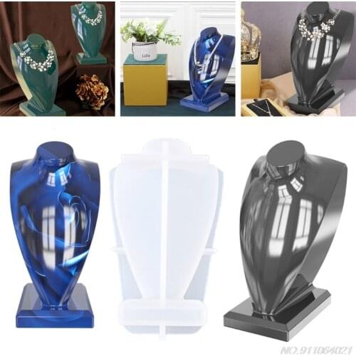 Silicone Jewelry Storage Box Resin Mold Epoxy Resin Jewelry Display Stand Earrings Necklace Bracelet Ring Storage Mold wholesale