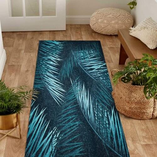 Blue green color tree leaf forest patterned carpet modern carpet living room carpet free shipping soft textured carpet