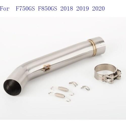 Slip On For F750GS F850GS 2018 2019 2020 Years Motorcycle Exhaust Middle Link Pipe Mid Tube Connection
