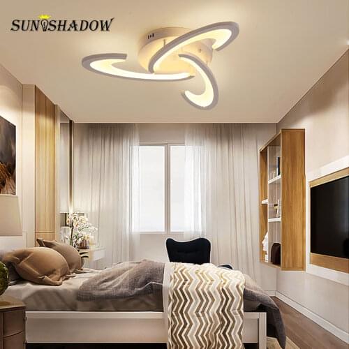 Modern Led Ceiling Lamp White&Black Metal Ceiling Light For Living room Bedroom Dining room Kitchen Chandelier Ceiling Led Lamps