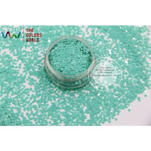 TCH311 2.0 MM Size Solvent Resistant Mate Colors circle dots hape glitter for nail polish,nail art or other DIY decoration