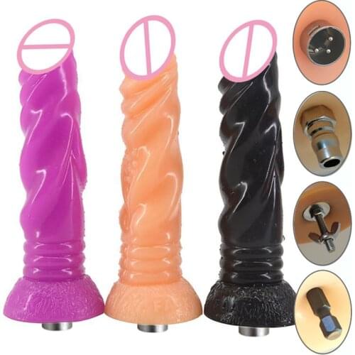 Traditional Sex Machine Attachment 3XLR Accessories Animal Dinosaur Dildo Suction Cup Sex Love Machine For Women Man Y18