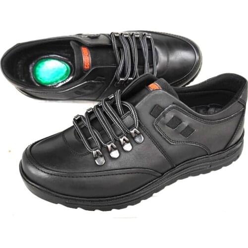 İçi Dışı Hakiki Deri Tam Ortopedik Rahat Kullanım Topuk Jelli Erkek Ayakkabısı