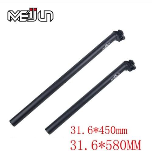 Bicycle seatpost 31.6 450/580mm Long fixed gear MTB Mountain Road Bike Extension Seat post Tube Saddle pole