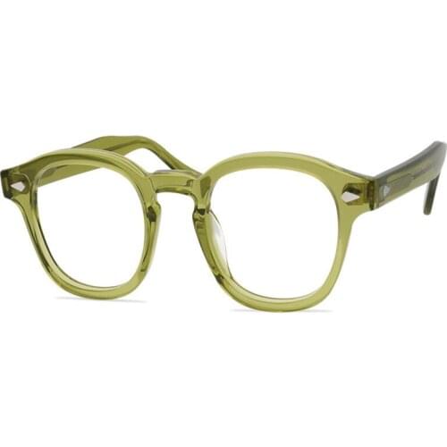 Vintage Rivets Acetate Glasses Unisex Full Rim Prescription Lens Optical Eyewear Anti-reflective Presbyopia Reading Eyeglasses