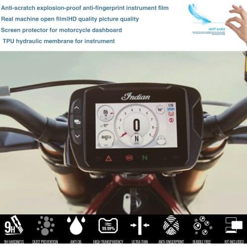 Motorcycle Cluster Scratch Protection Film Screen Protector Dashboard Instrument For Indian FTR 1200S 1200 S 2019- 2020