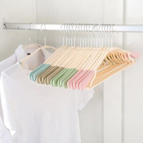 10/20/30 Pcs Clothes Drying Rack Plastic Anti-slip Adult Clothes Rack Creative Hanging Clothes Brace Clothes Hanger Storage Rack