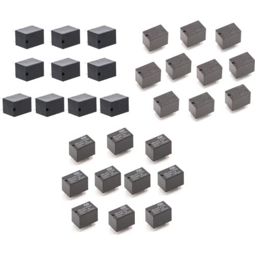 YYSD 10pcs JRC-21F 4100 DC Mini Power Relay 6-pin PCB Mount Circuit Board Relays 3V 5V 12V