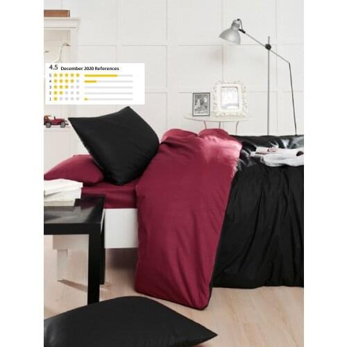 100% COTTON BEDDING SET 3 PIECES 160X220 CM - DUVET COVER SHEET PILLOW CASE - SOFT STYLISH