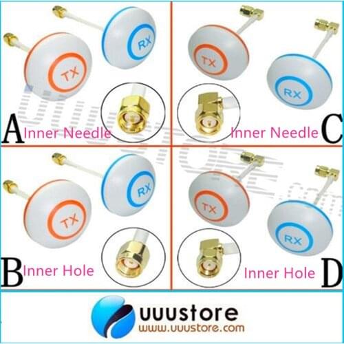 2Pieces RP-SMA or SMA Inner Hole/Needle Antenna 5.8Ghz Gains FPV Aerial Photo RC Quadcopter Transmitter Receiver